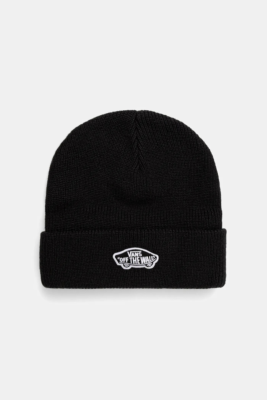 Levně Dětská čepice Vans Vans Classic Cuff Beanie černá barva, VN000Q1FBLK1