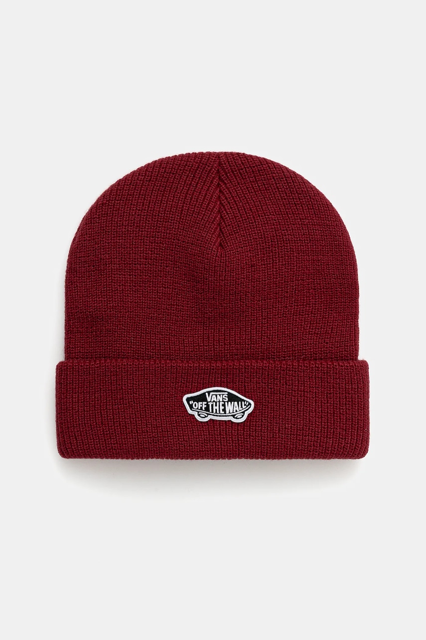 Vans căciulă copii Vans Classic Cuff Beanie culoarea bordo, VN000Q1FBRD1