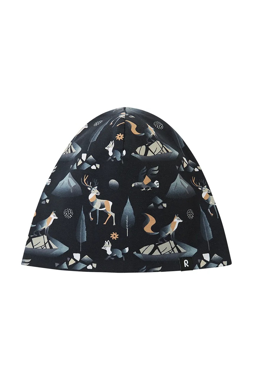 Детская двусторонняя шапка Reima Tanssi цвет чёрный 5300056E в Николаеве Детская двусторонняя шапка Reima Tanssi цвет чёрный 5300056E в Николаеве