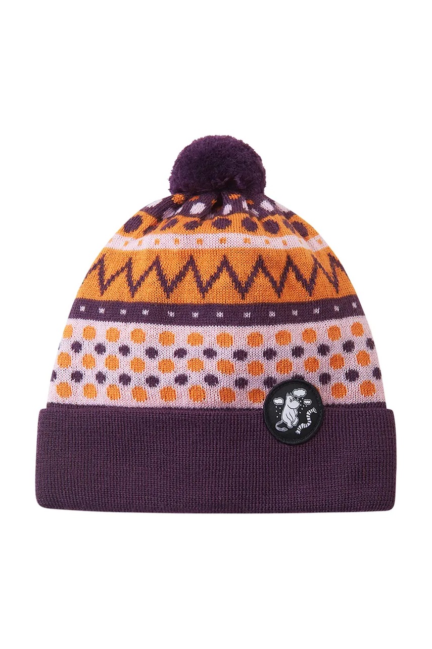 Детская шапка Reima Moomin Flinga цвет фиолетовый 5300133C