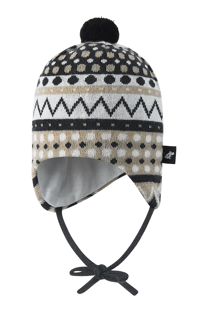 Reima căciulă copii Moomin Yngst culoarea negru, 5300201C