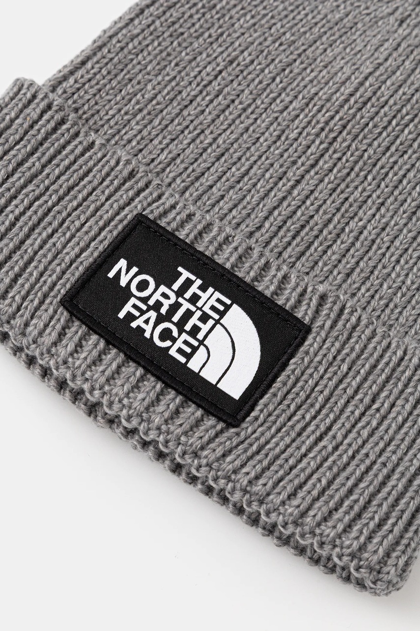 Детская шапка The North Face KIDS TNF LOGO BOX CUFFED BEANIE цвет серый NF0A8CGUDYY1 Детская шапка The North Face KIDS TNF LOGO BOX CUFFED BEANIE цвет серый NF0A8CGUDYY1