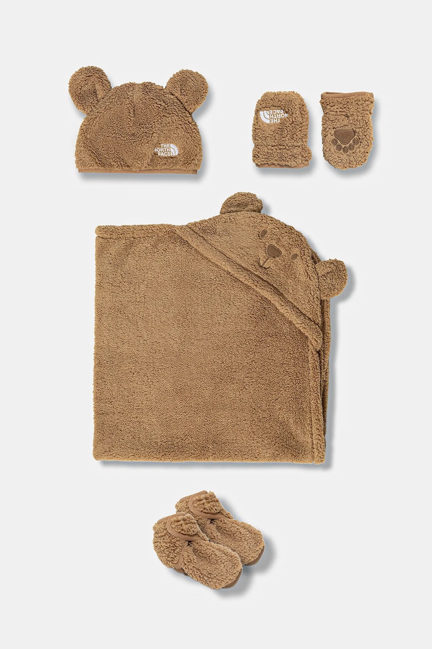 The North Face compleu bebe BABY CAMPSHIRE BOX SET culoarea maro, NF0A8DDCBQ81