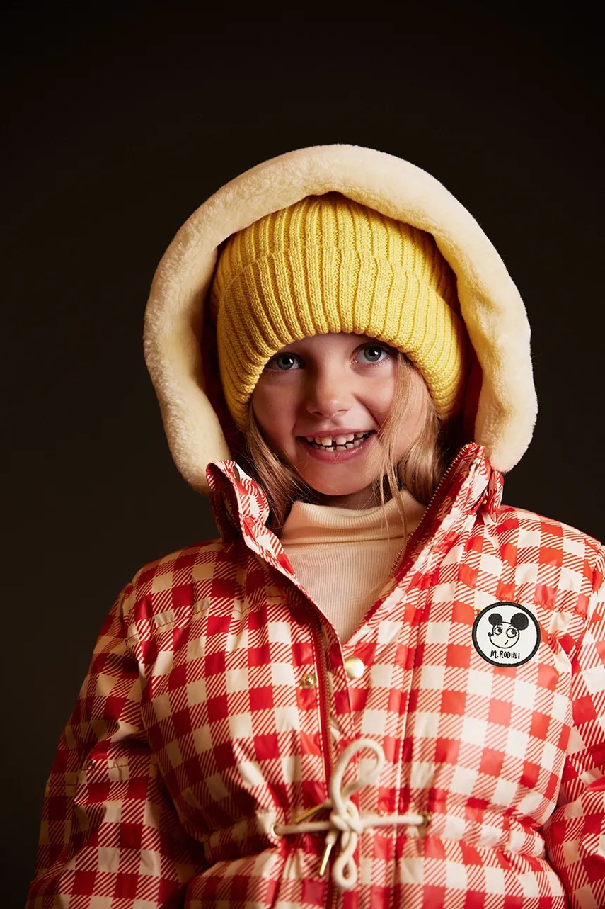 Mini Rodini căciulă de bumbac pentru copii culoarea galben, 25765103