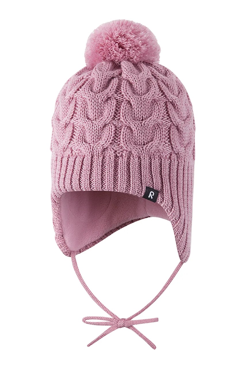 Детская шапка с добавлением шерсти Reima Paljakka цвет розовый 5300035C