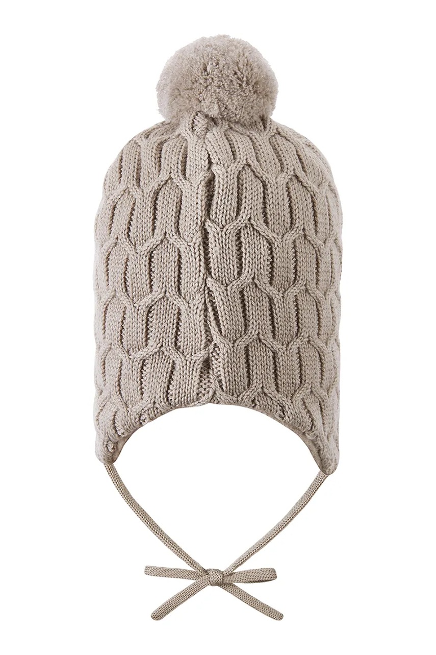 Детская хлопковая шапочка Reima Nunavut цвет бежевый 5300065B
