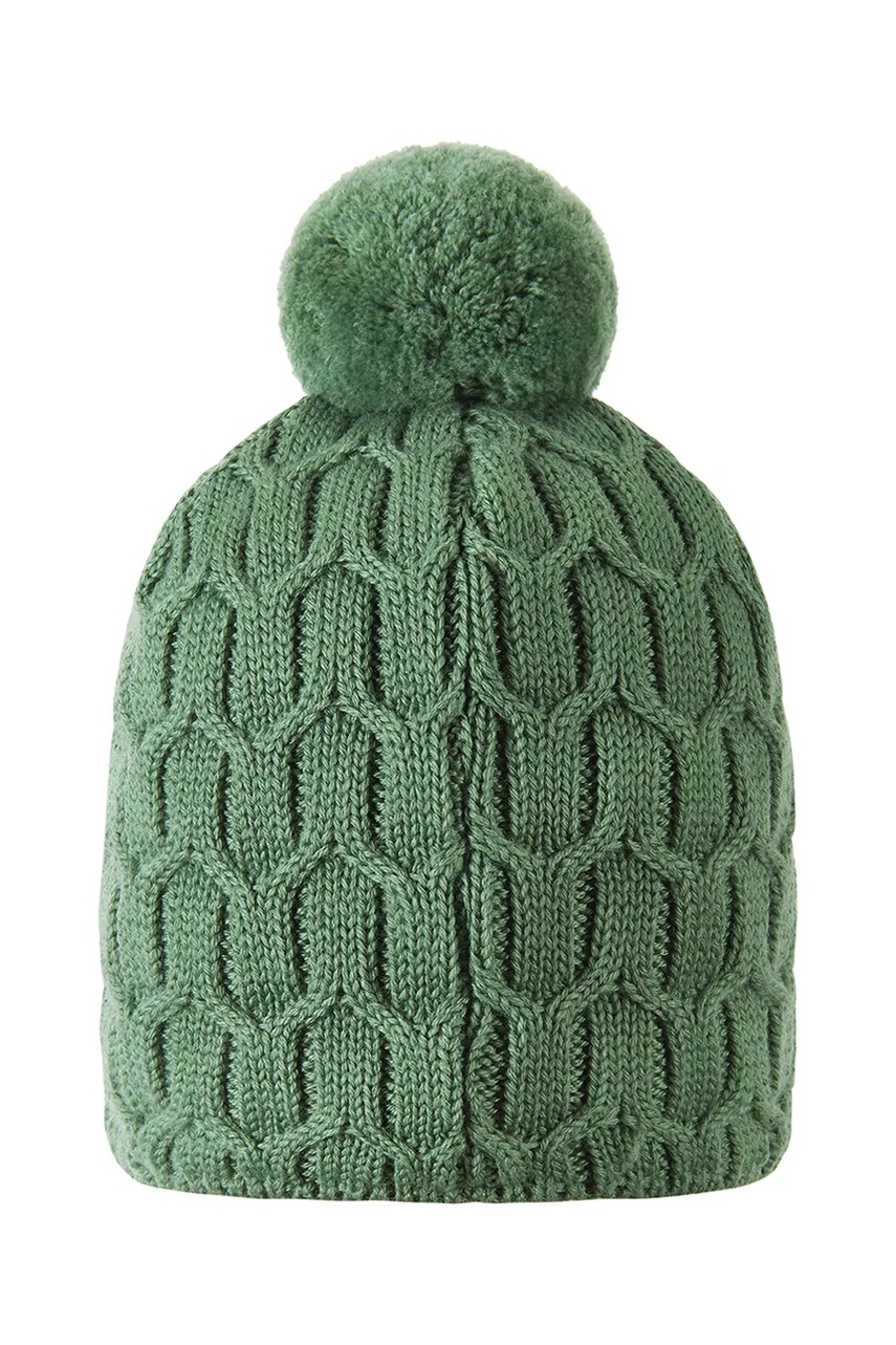 Детская хлопковая шапочка Reima Nyksund цвет зелёный 5300066B