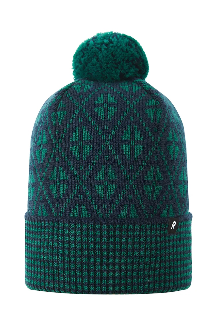Reima șapcă de lână pentru copii Kuurassa culoarea verde, 5300216B