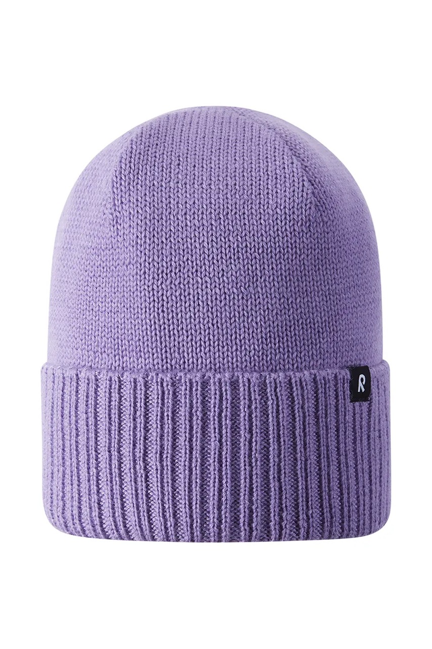 Детская шапка с добавлением шерсти Reima Kalotti цвет фиолетовый 5300232B