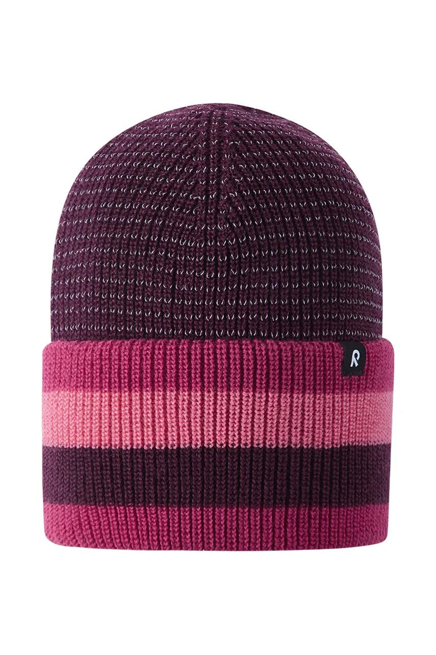 Детская шапка с добавлением шерсти Reima Hiippa цвет фиолетовый 5300319A