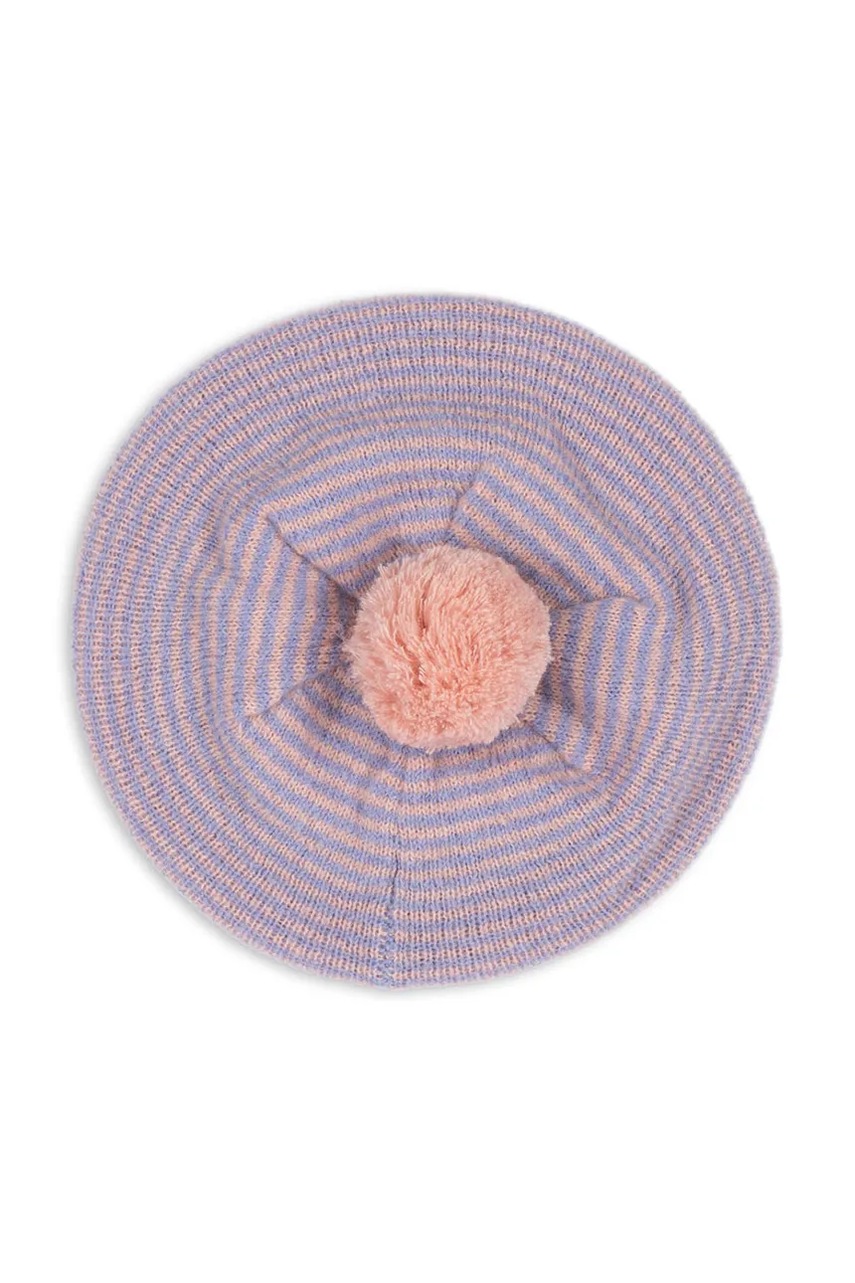 Levně Dětský baret Konges Sløjd BERLE KNIT BERET fialová barva, KS103716