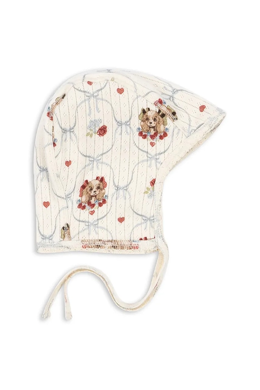 Konges Sløjd căciulă MINNIE HELMET GOTS culoarea bej, KS103918