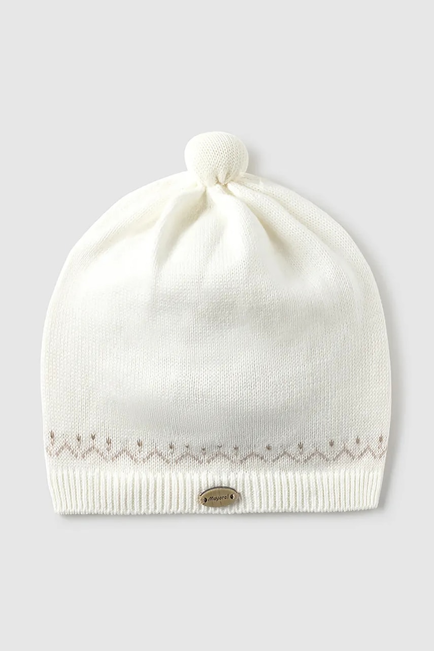 Mayoral Newborn căciulă bebe culoarea bej, 9936