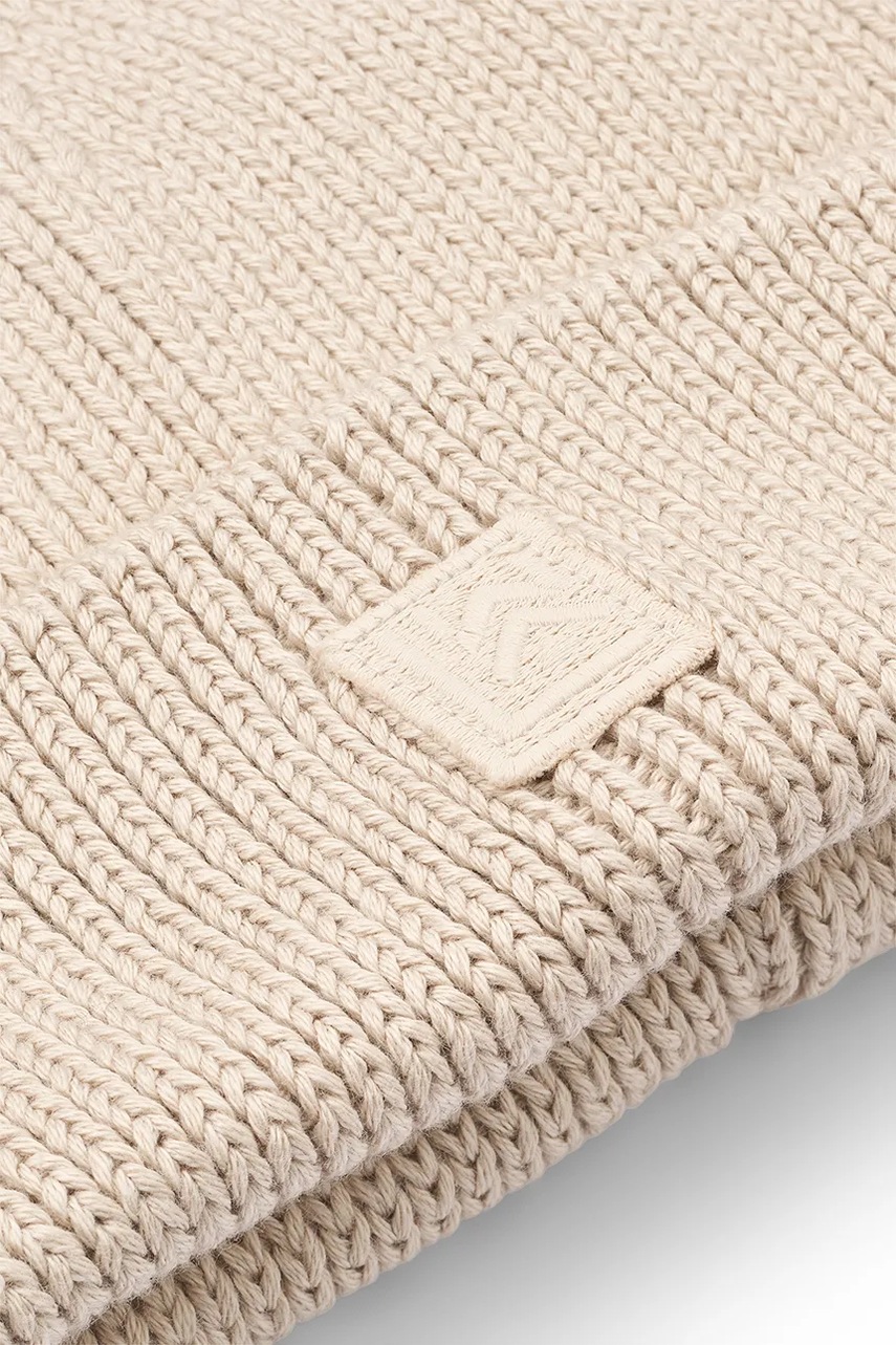 Детская хлопковая шапка Liewood Gina Beanie цвет бежевый LW20105