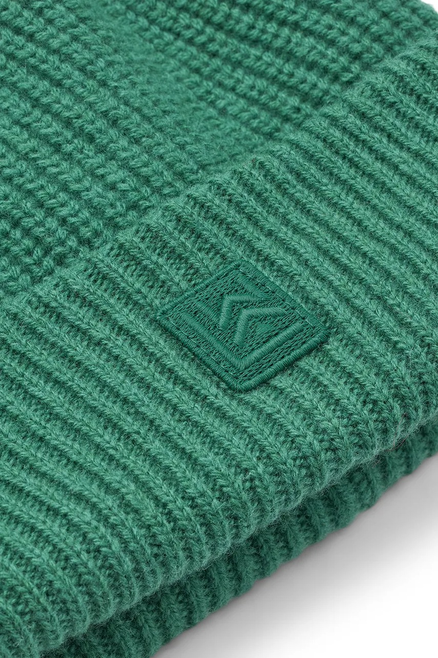 Детская шапка с добавлением шерсти Liewood Emilio Beanie цвет зелёный LW20111