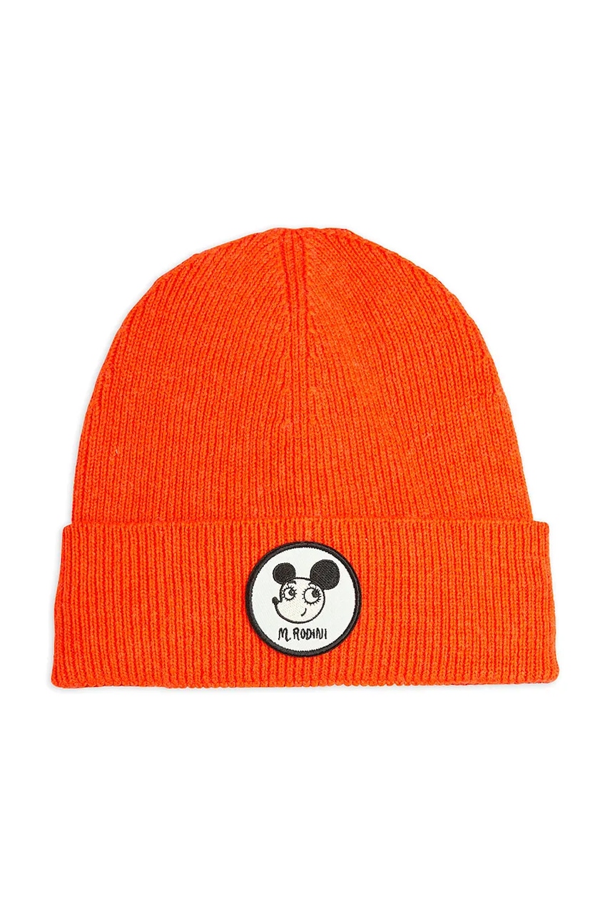 Mini Rodini căciulă pentru copii cu lână Ritzratz culoare roșie 25765105