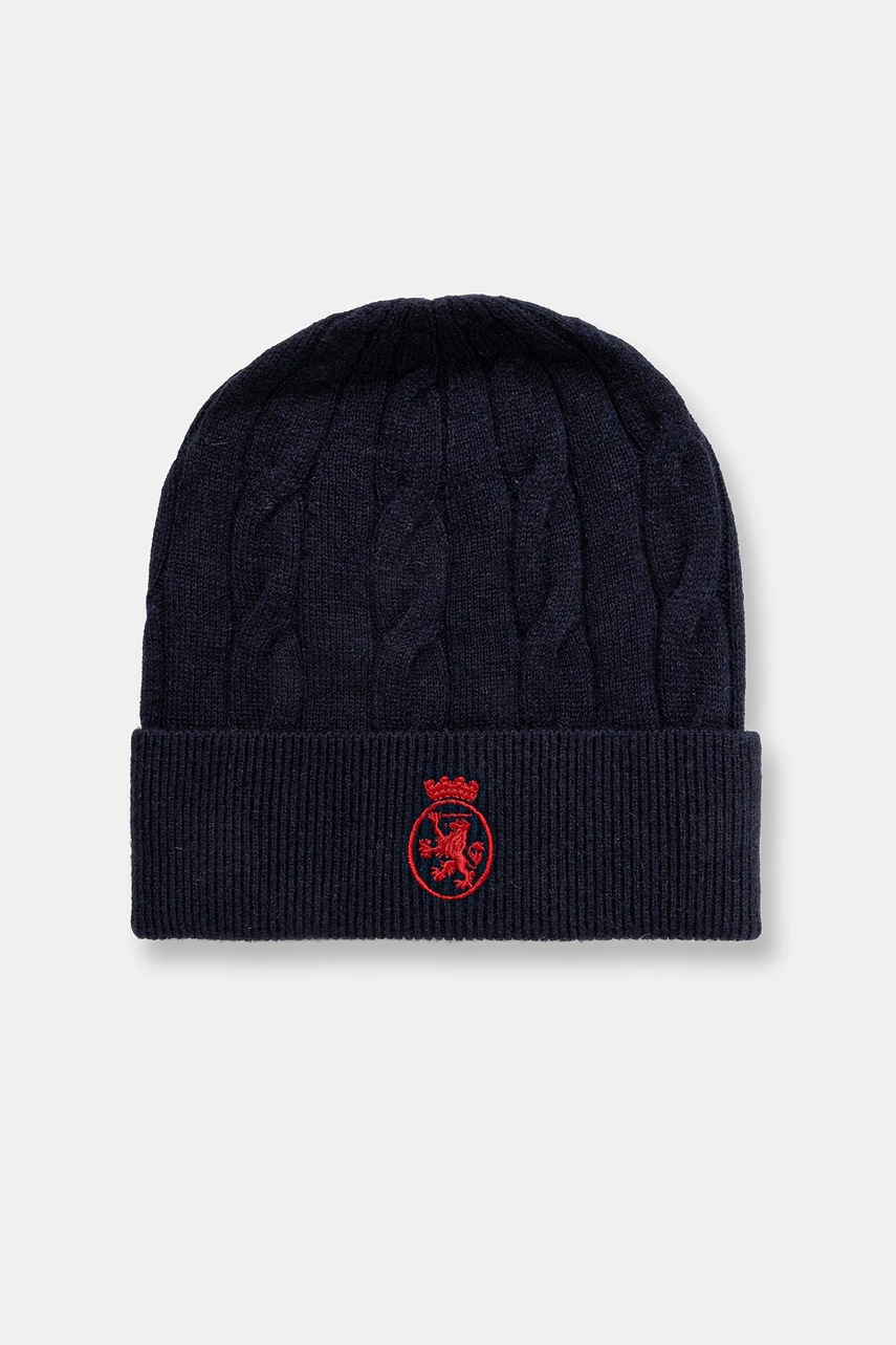 Levně Čepice Tommy Hilfiger tmavomodrá barva, AU0AU02041