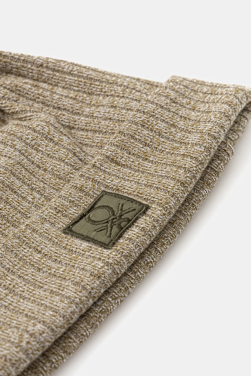 Детская шапка United Colors of Benetton цвет зелёный 6FEECA027