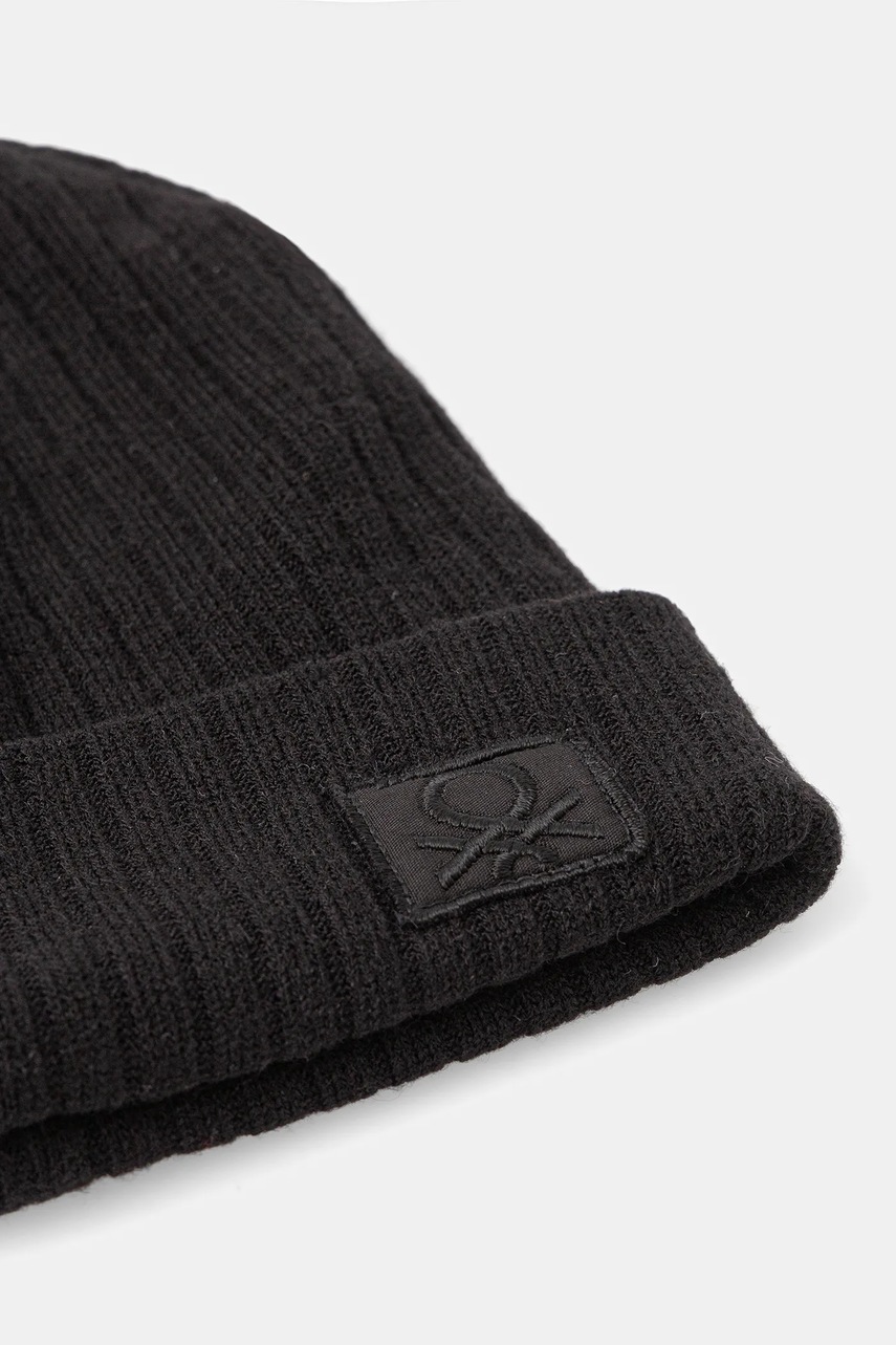 Детская шапка United Colors of Benetton цвет чёрный 6FEECA027