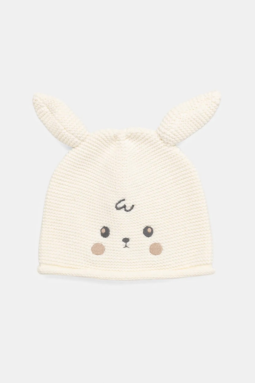 United Colors of Benetton căciulă bebe culoarea bej, 6VEEAA00Y