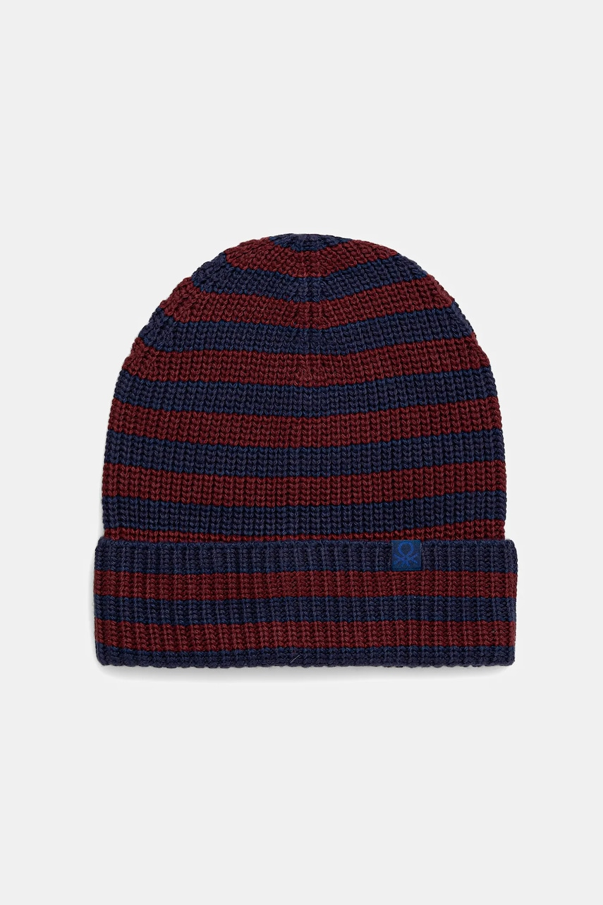 Levně Dětská čepice United Colors of Benetton tmavomodrá barva, 1370QA015