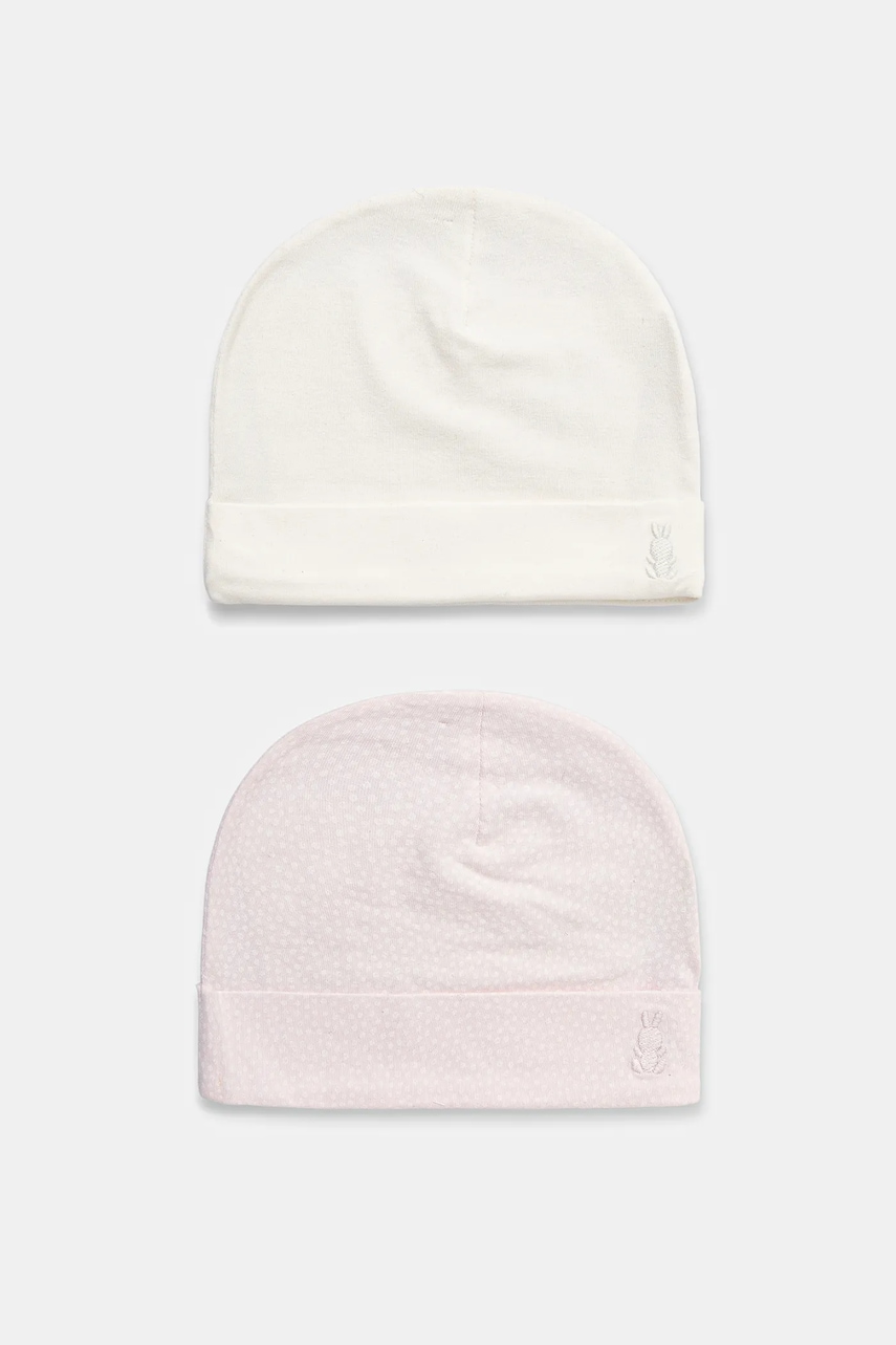 United Colors of Benetton căciulă copii 2-pack culoarea roz, 3DKAAA001