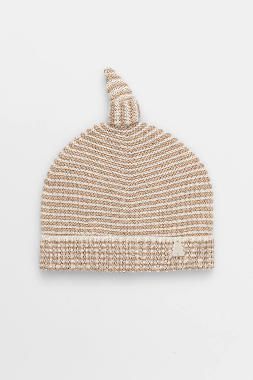United Colors of Benetton căciulă bebe culoarea bej, 126WBA007