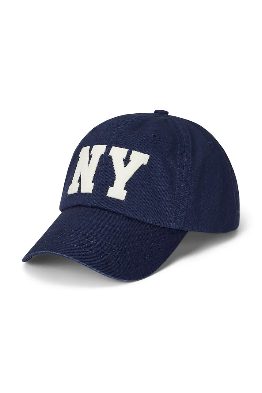 Levně Bavlněná baseballová čepice Polo Ralph Lauren tmavomodrá barva, s aplikací, 710972675