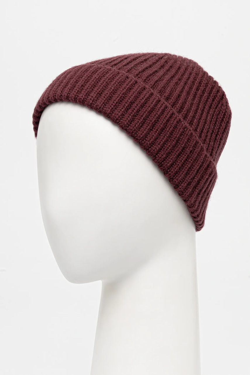 Шерстяная шапка BOSS BECKHAM X BOSS цвет бордовый  50552850