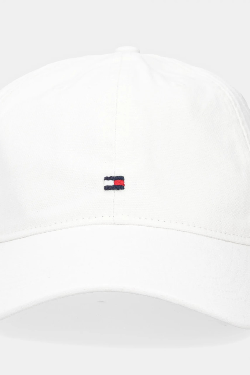 Хлопковая кепка Tommy Hilfiger цвет белый AM0AM13426 Хлопковая кепка Tommy Hilfiger цвет белый AM0AM13426