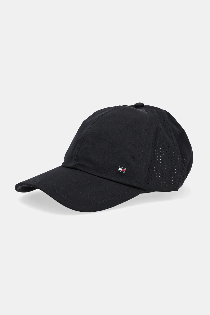 Levně Kšiltovka Tommy Hilfiger černá barva, hladká, AM0AM13429