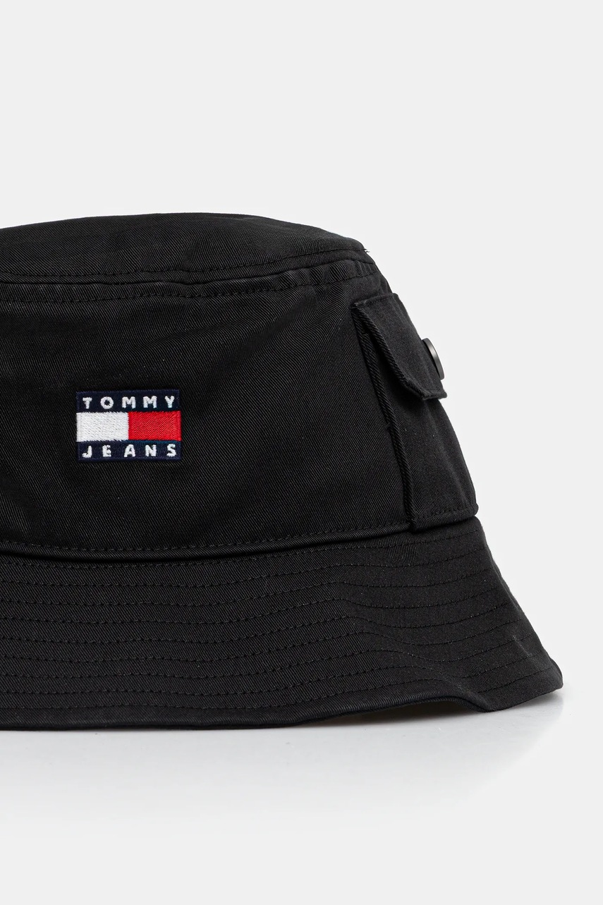 Шляпа из хлопка Tommy Jeans цвет чёрный AM0AM13423