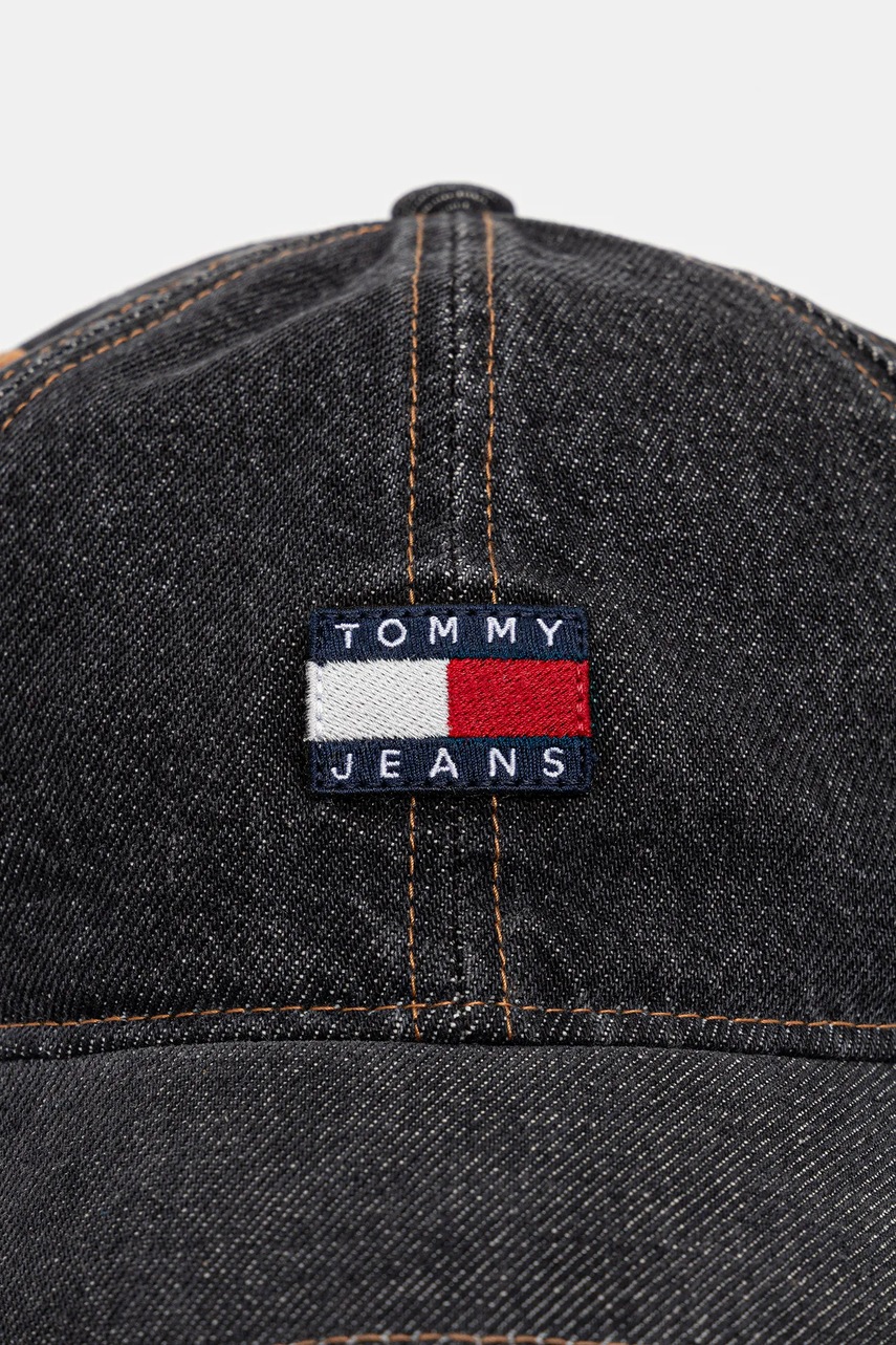 Джинсовая кепка Tommy Jeans цвет чёрный AM0AM13567