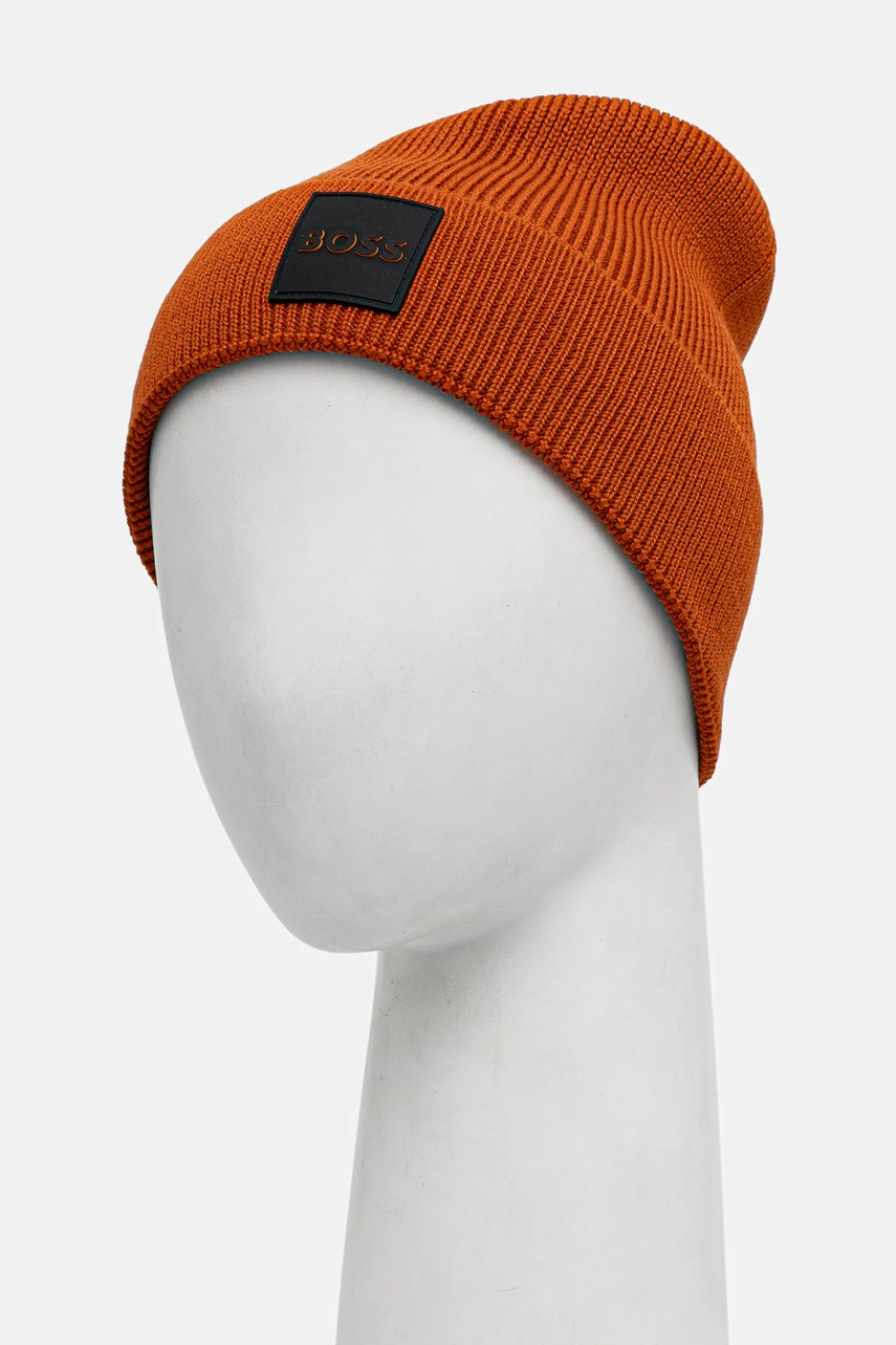 Шапка с шерстью BOSS Orange цвет оранжевый  50546155