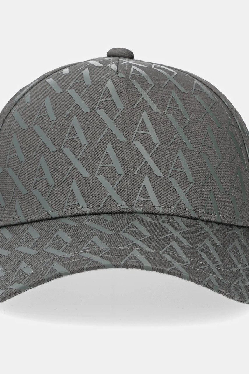 Хлопковая кепка Armani Exchange цвет зелёный 954229 CC813 Хлопковая кепка Armani Exchange цвет зелёный 954229 CC813