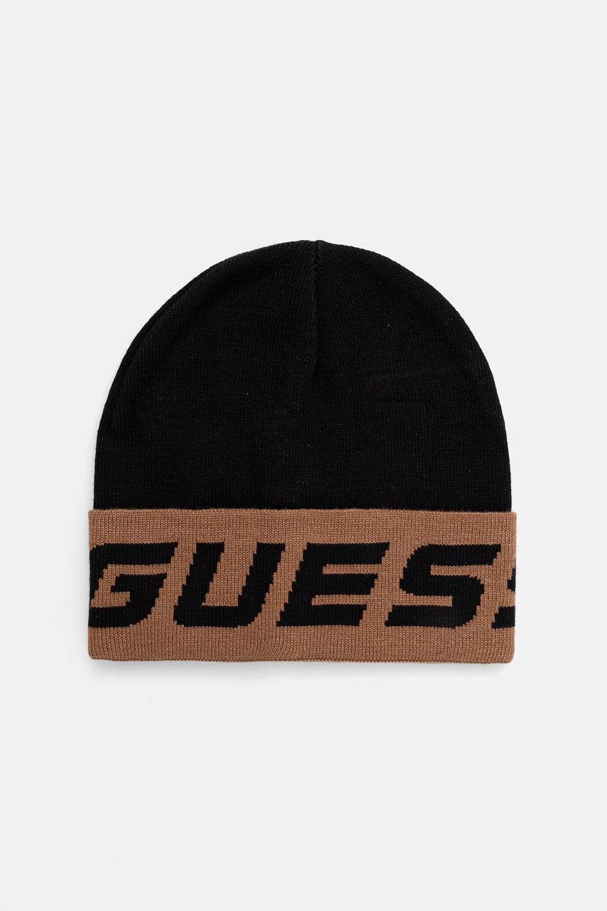 

Шапка Guess в черно AM9582 POL01, Черен