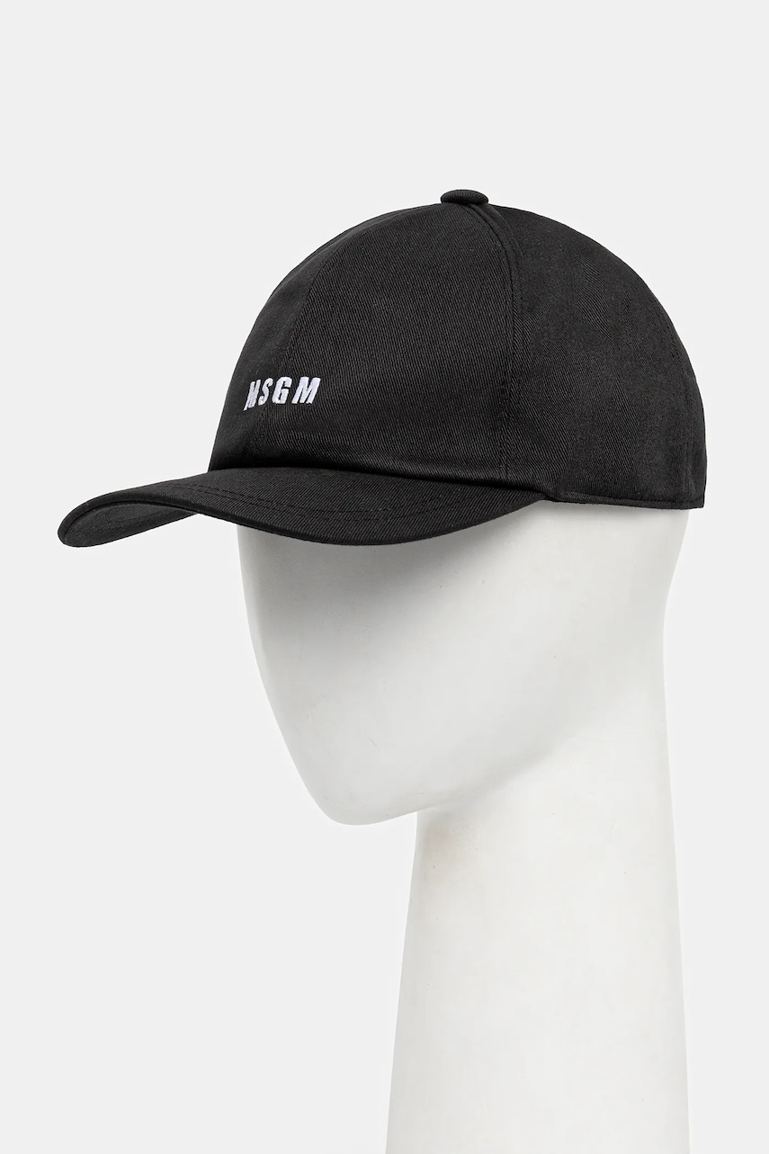 MSGM șapcă de baseball din bumbac culoarea negru, 3940ML02.257580