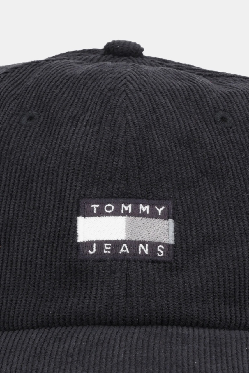 Вельветовая кепка Tommy Jeans цвет чёрный AM0AM13667