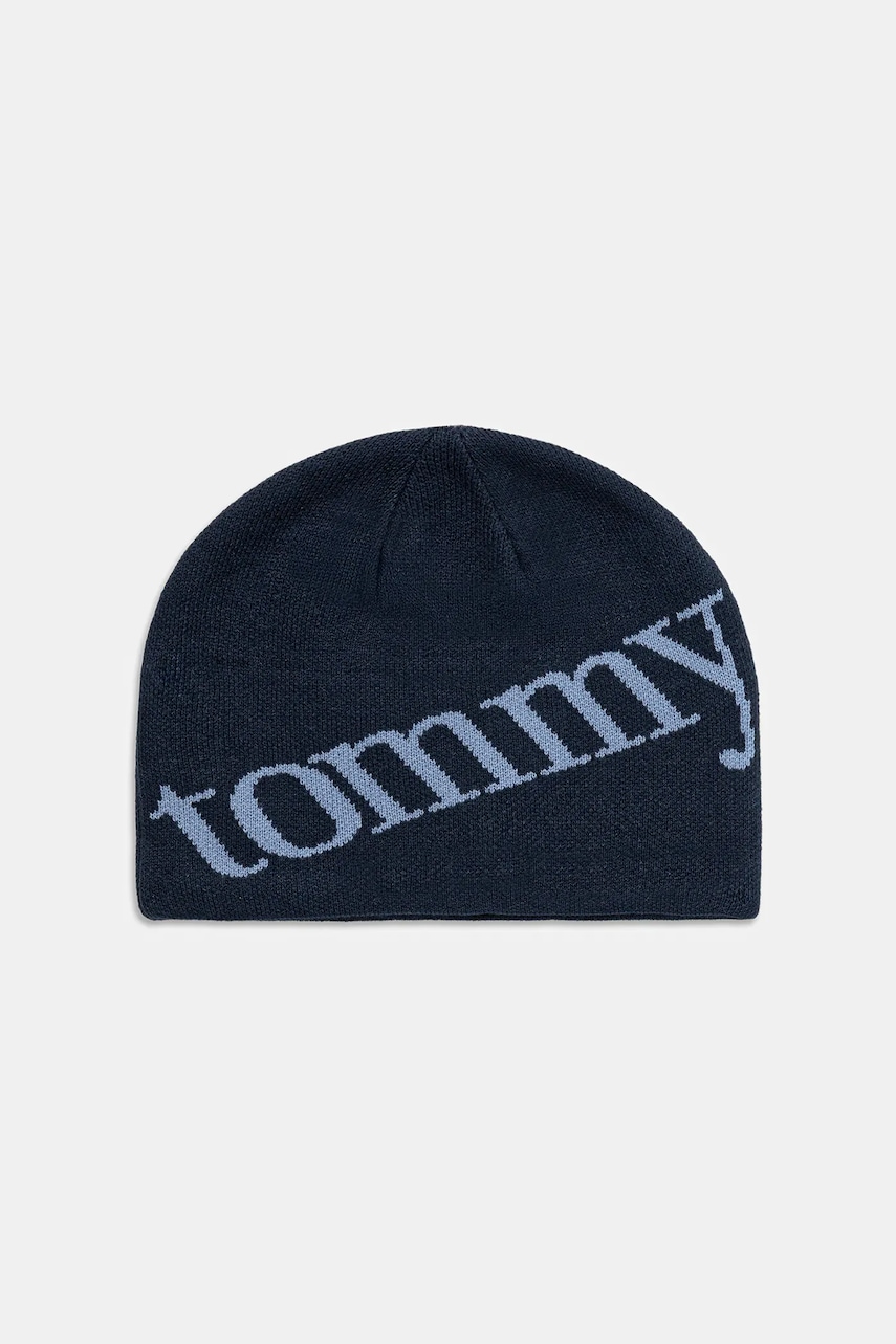 Levně Čepice Tommy Jeans tmavomodrá barva, AM0AM13798