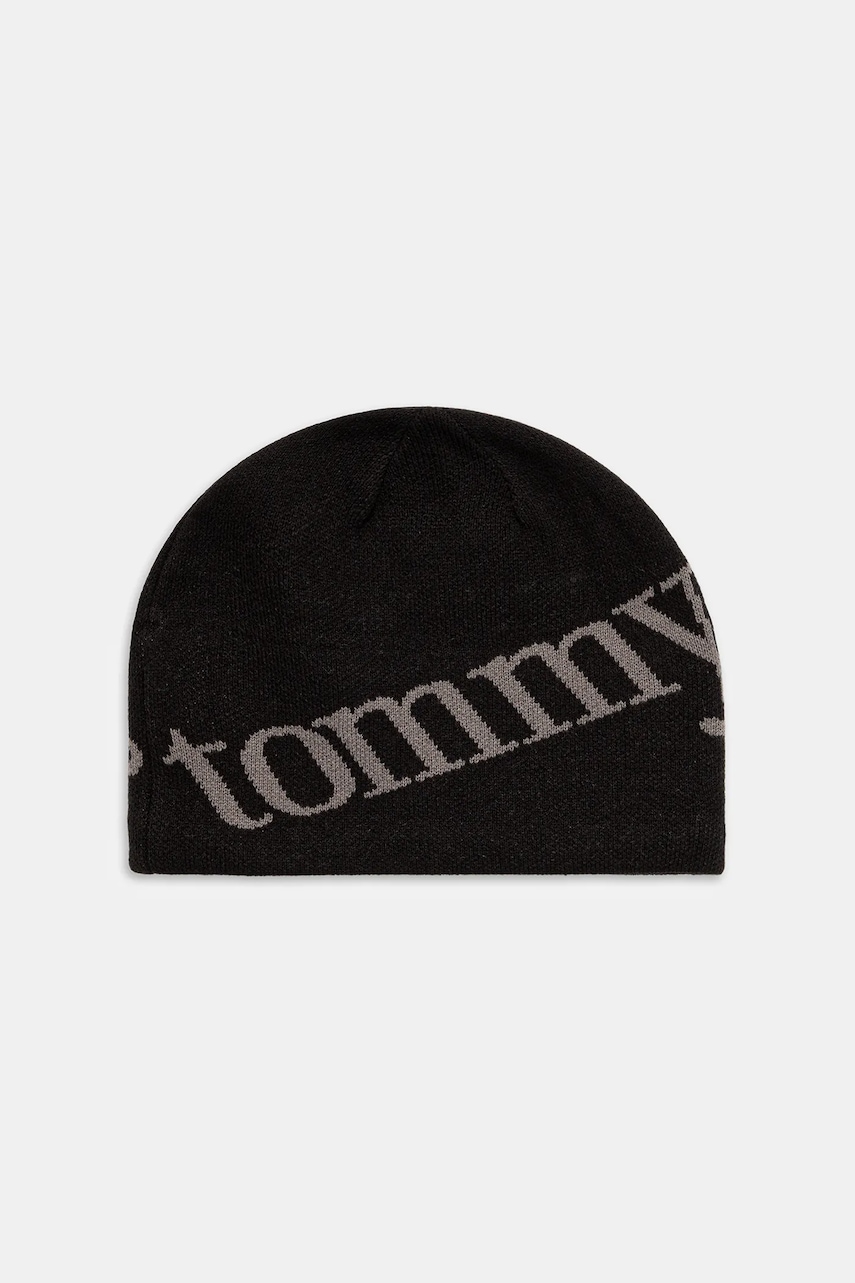 Levně Čepice Tommy Jeans černá barva, AM0AM13798