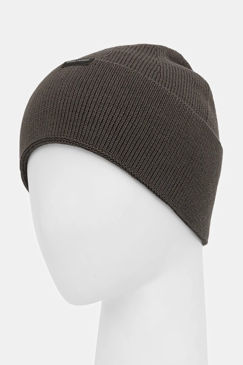 Шапка с примесью шерсти Armani Exchange цвет зелёный  XM001534 AF14008