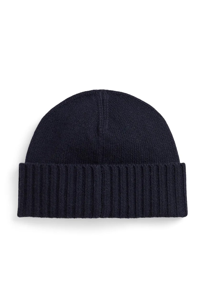 Шапка с добавлением шерсти Polo Ralph Lauren цвет синий  449P02044