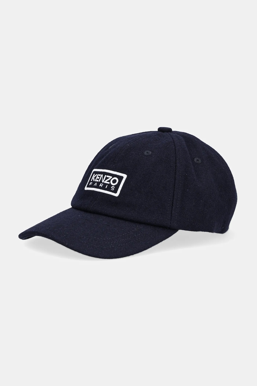 Kenzo șapcă de lână culoarea bleumarin, FF68AC801F43