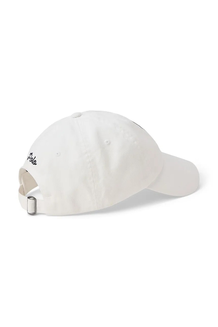 Хлопковая кепка Polo Ralph Lauren цвет белый 710981743
