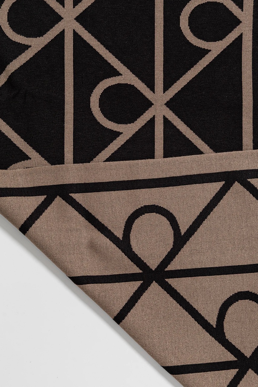 Σκούφος και κασκόλ Calvin Klein χρώμα: μαύρο, LV04D0007G φωτογραφία