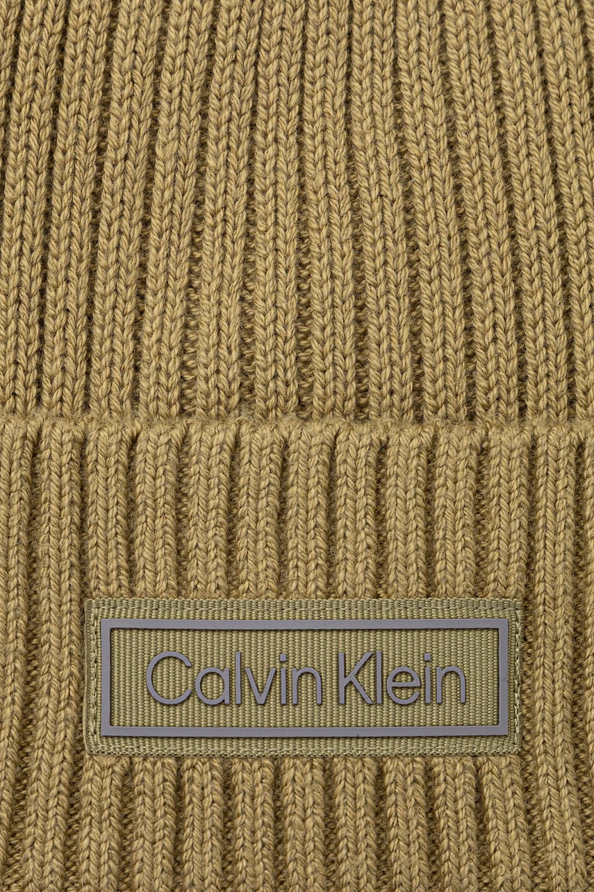 Čiapka s prímesou kašmíru Calvin Klein