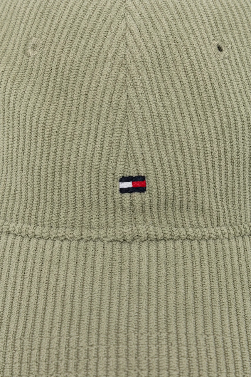 Вельветовая кепка Tommy Hilfiger цвет зелёный AM0AM13583 Вельветовая кепка Tommy Hilfiger цвет зелёный AM0AM13583