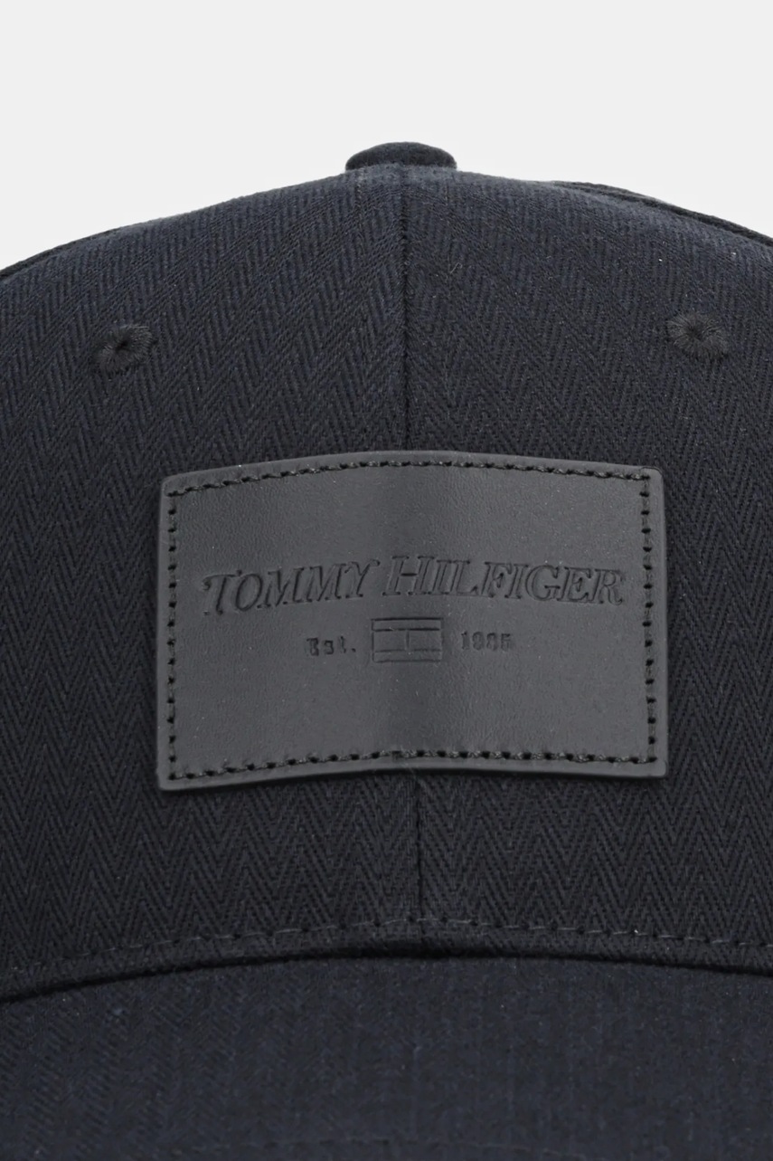 Хлопковая кепка Tommy Hilfiger цвет чёрный AM0AM13585