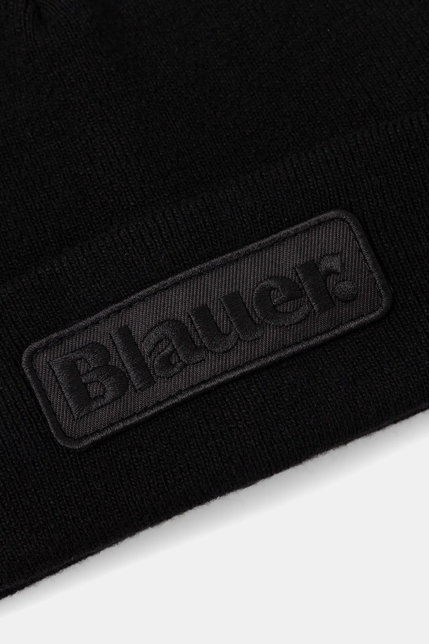 Μάλλινο σκουφί Blauer CHESHIRE χρώμα: μαύρο, BLUA05299 φωτογραφία