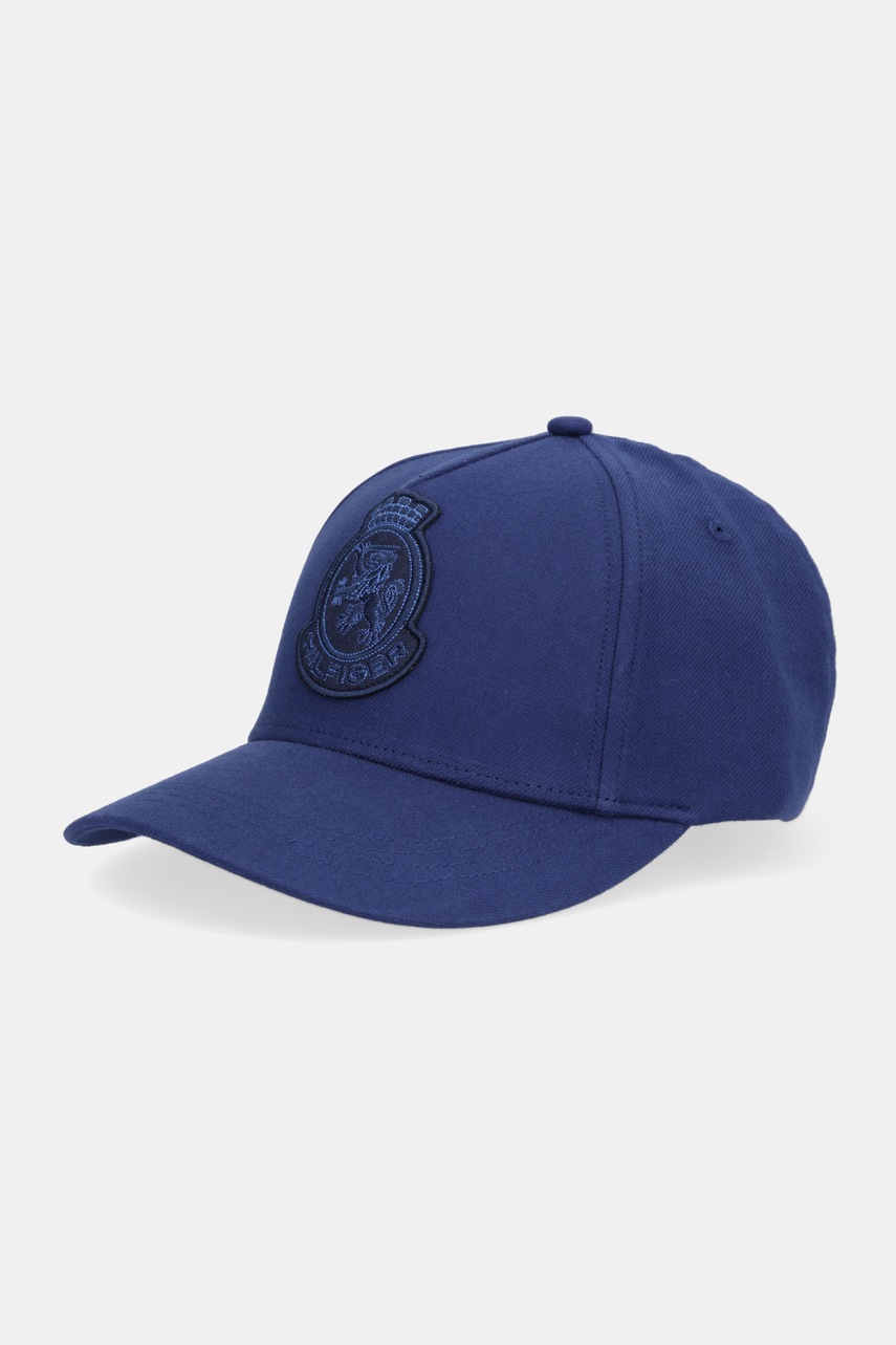 Levně Bavlněná baseballová čepice Tommy Hilfiger tmavomodrá barva, AM0AM13900